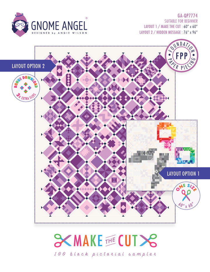 PATTERN: FPP PDF - Make the Cut: 100 Block Pictorial Quilt Sampler