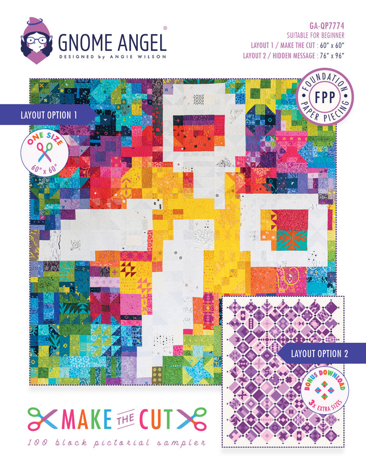 PATTERN: FPP PDF - Make the Cut: 100 Block Pictorial Quilt Sampler