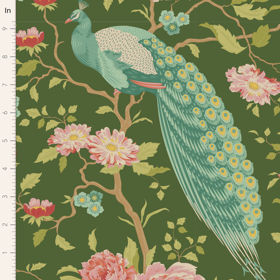 Tilda - Chic Escape - Peacock Tree - Green