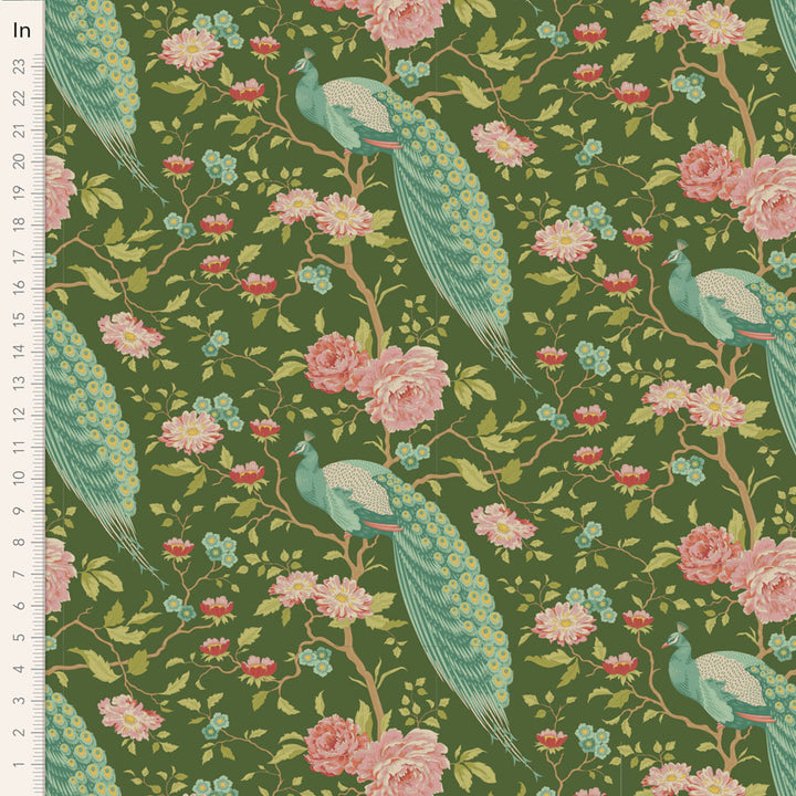 Tilda - Chic Escape - Peacock Tree - Green
