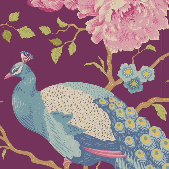 Tilda - Chic Escape - Peacock Tree - Grape