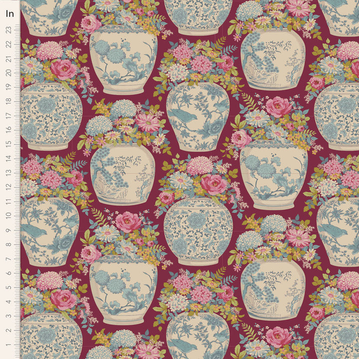 Tilda - Chic Escape - Flowervase - Maroon