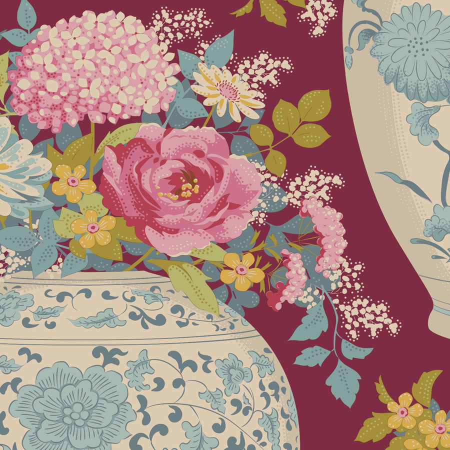 Tilda - Chic Escape - Flowervase - Maroon