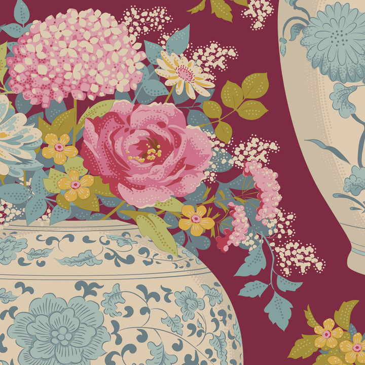 Tilda - Chic Escape - Flowervase - Maroon