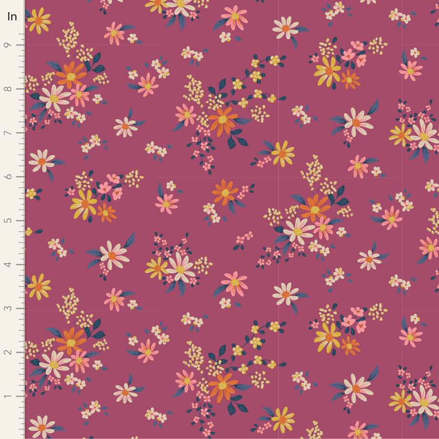 Tilda - Daisyfield - Plum