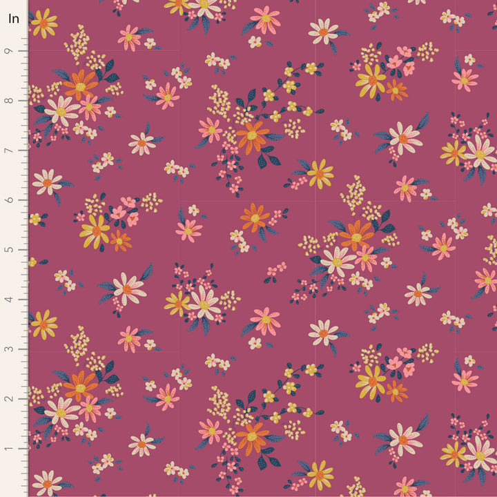 Tilda - Daisyfield - Plum