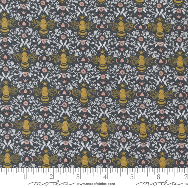 Moda - Sweetfire Road - Midnight in the Garden - Honeybee Toile - Charcoal