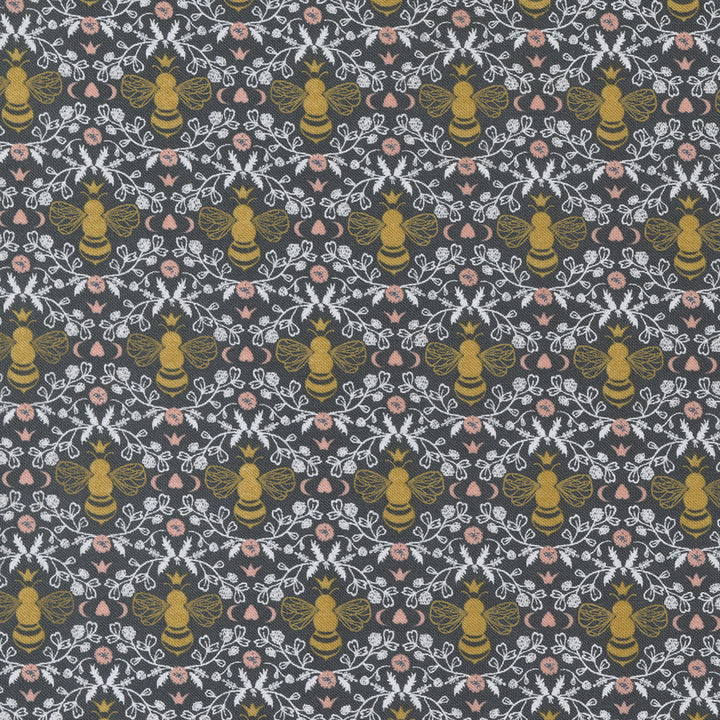 Moda - Sweetfire Road - Midnight in the Garden - Honeybee Toile - Charcoal