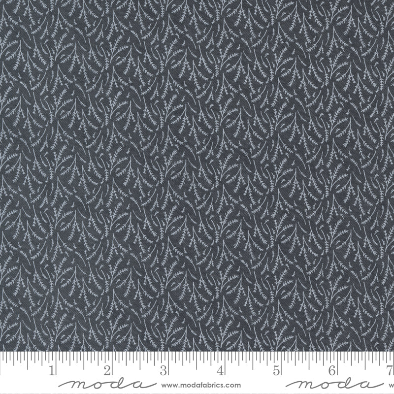 Moda - Sweetfire Road - Midnight in the Garden - Herb Garden - Charcoal
