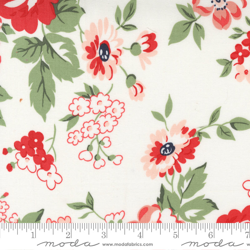 Moda - Camille Roskelley - Dwell - Cottage - Cream & Red