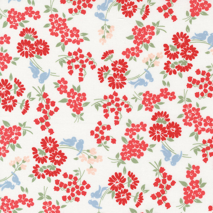 Moda - Camille Roskelley - Dwell - Songbird - Cream & Red