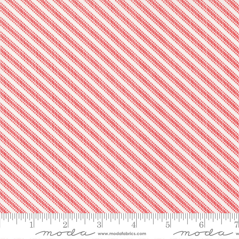 Moda - Camille Roskelley - Dwell - Ticking Stripe - Red