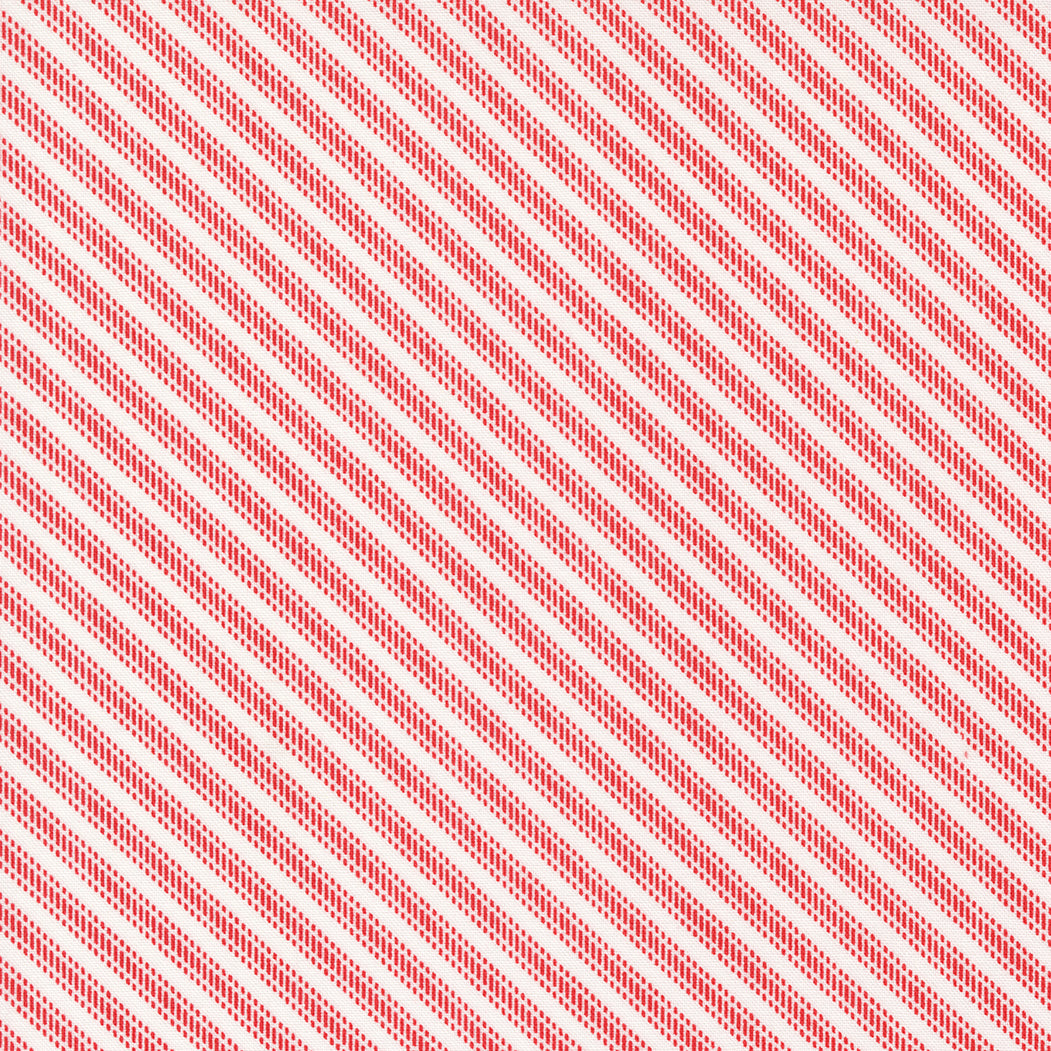 Moda - Camille Roskelley - Dwell - Ticking Stripe - Red