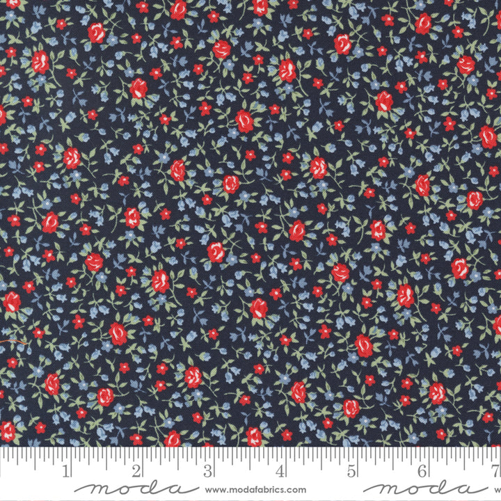 Moda - Camille Roskelley - Dwell - Tiny Floral - Navy