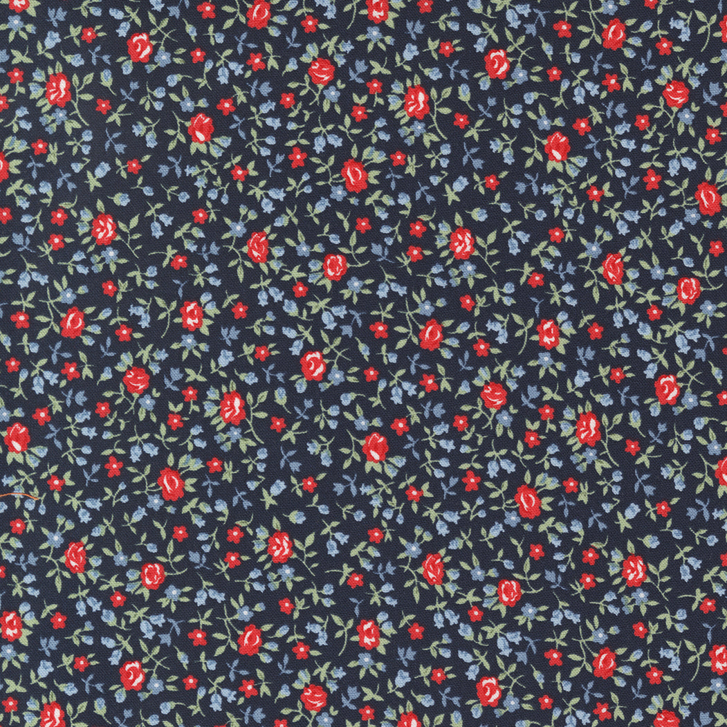 Moda - Camille Roskelley - Dwell - Tiny Floral - Navy
