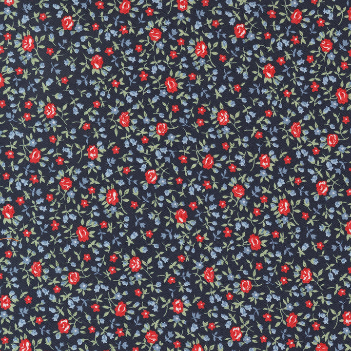 Moda - Camille Roskelley - Dwell - Tiny Floral - Navy