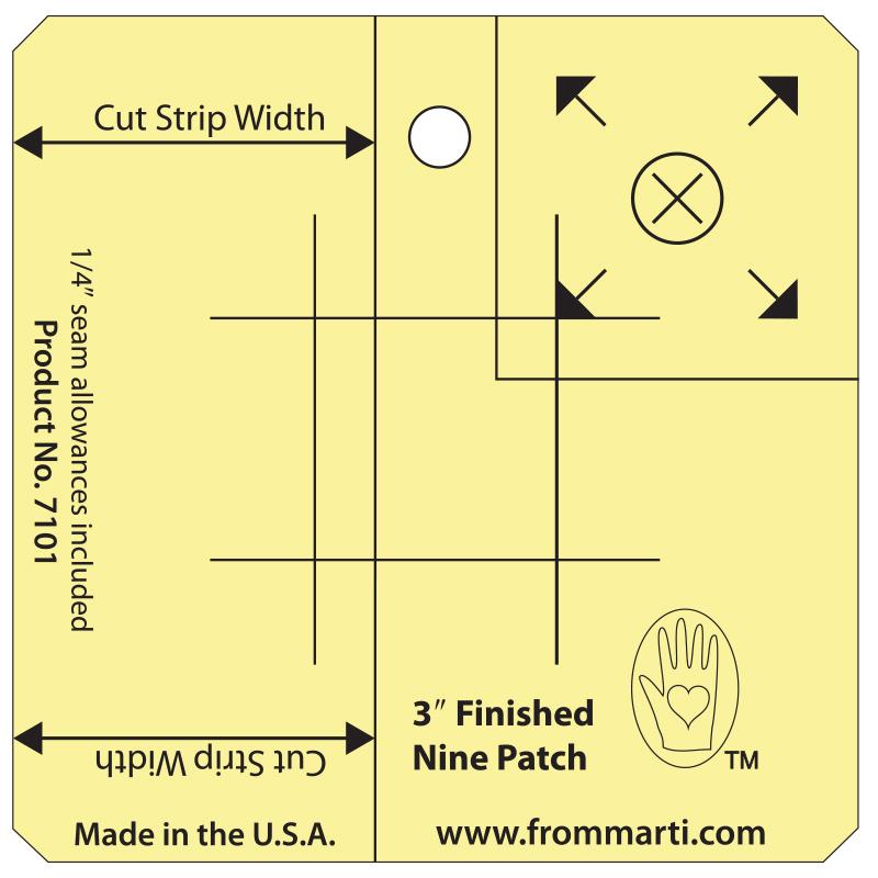 Nine Patch Ruler - Available in 7 Sizes - Marti Michell