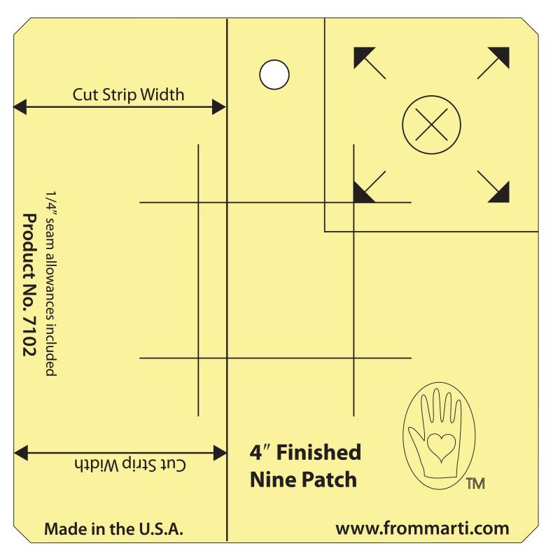 Nine Patch Ruler - Available in 7 Sizes - Marti Michell