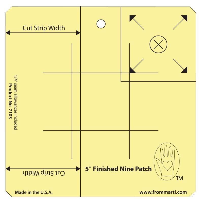 Nine Patch Ruler - Available in 7 Sizes - Marti Michell