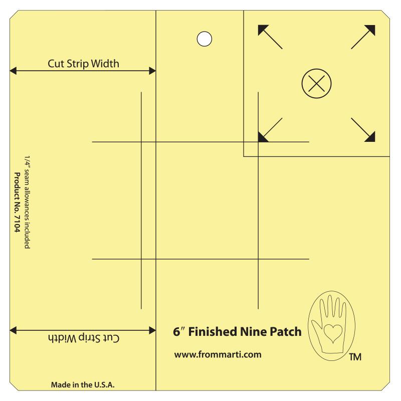 Nine Patch Ruler - Available in 7 Sizes - Marti Michell