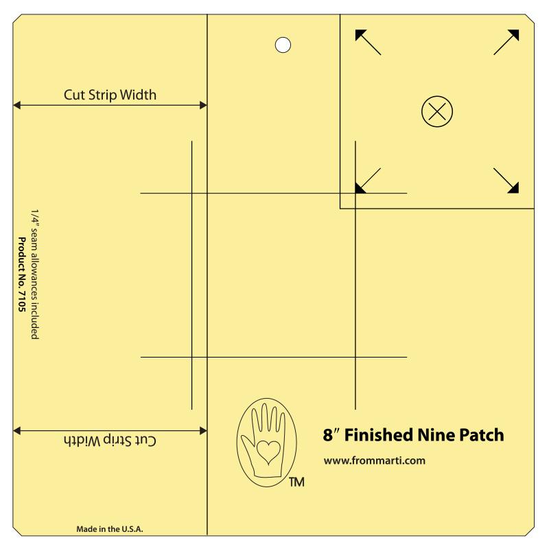 Nine Patch Ruler - Available in 7 Sizes - Marti Michell