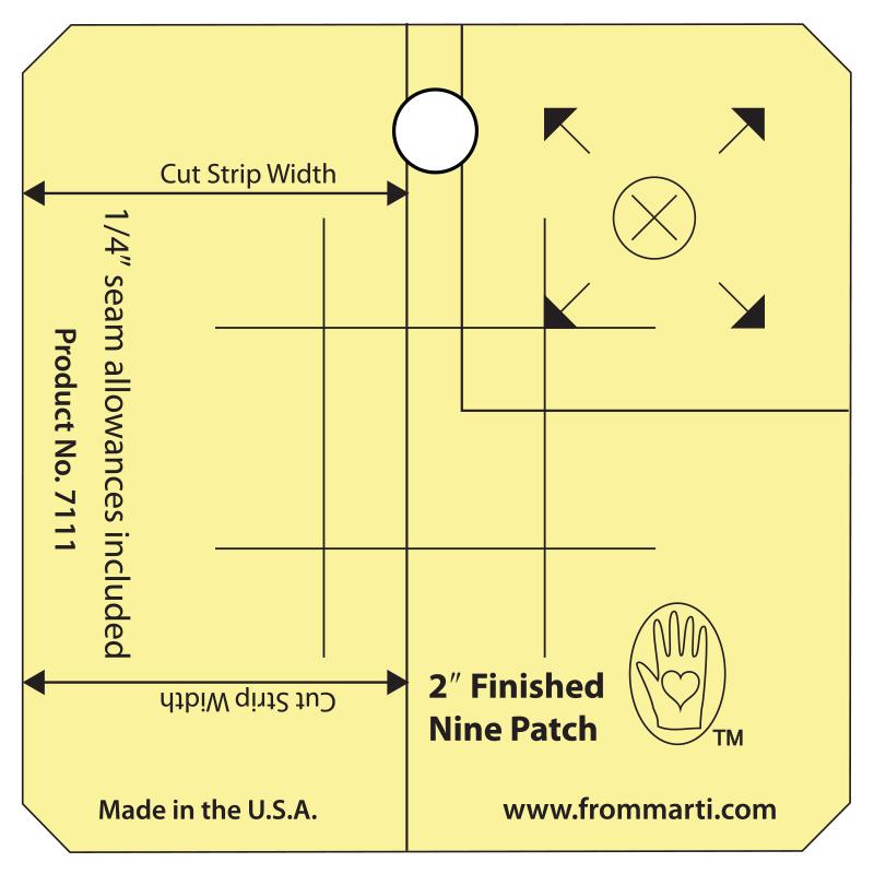 Nine Patch Ruler - Available in 7 Sizes - Marti Michell