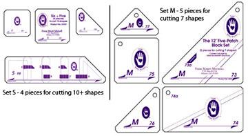 Perfect Patchwork Template Set M & S Bundle - Marti Michell