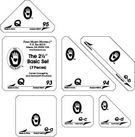 Perfect Patchwork Template Set Q - Marti Michell