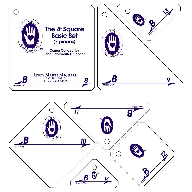 Perfect Patchwork Template Set B - Marti Michell