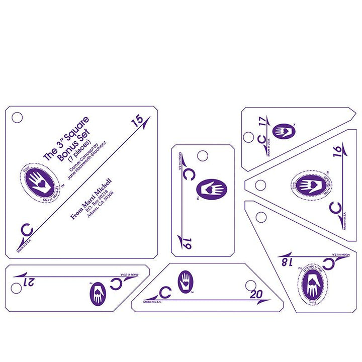 Perfect Patchwork Template Set C - Marti Michell