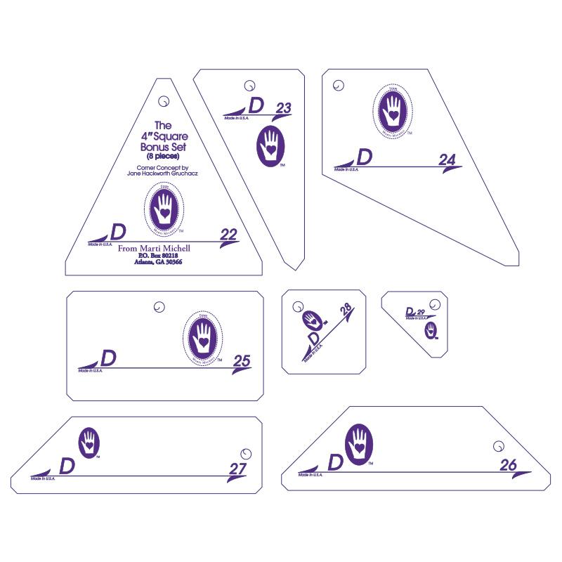 Perfect Patchwork Template Set D - Marti Michell