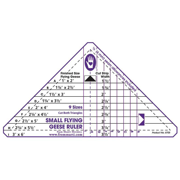 Flying Geese Ruler (Small) - Marti Michell