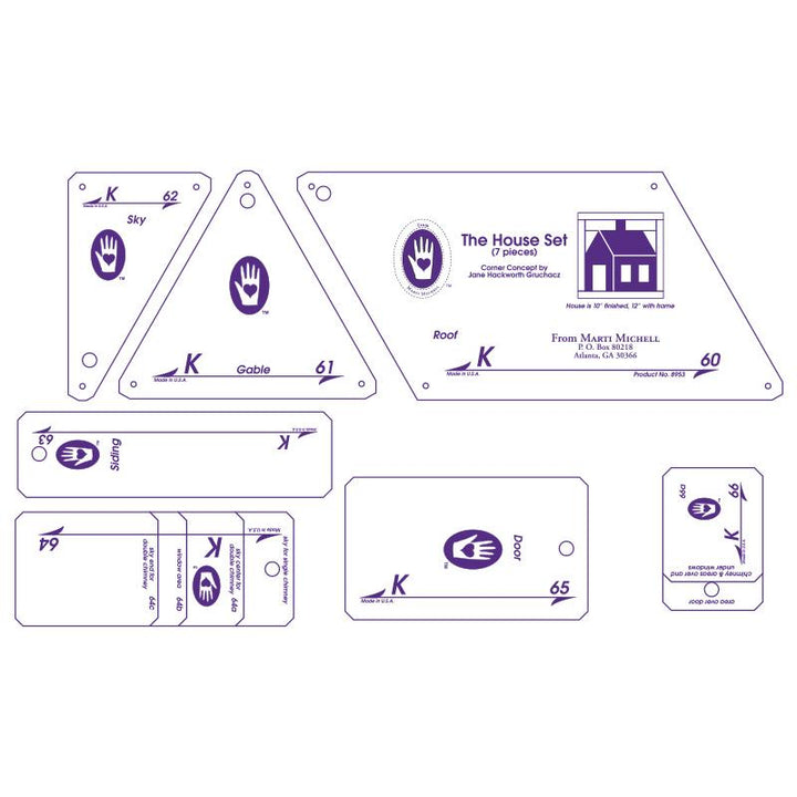 Perfect Patchwork Template Set K - Marti Michell