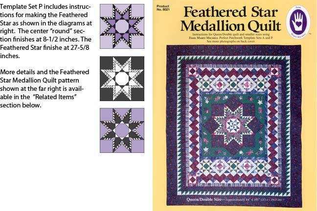 Perfect Patchwork Template Set P - Marti Michell