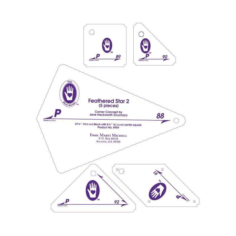 Perfect Patchwork Template Set P - Marti Michell