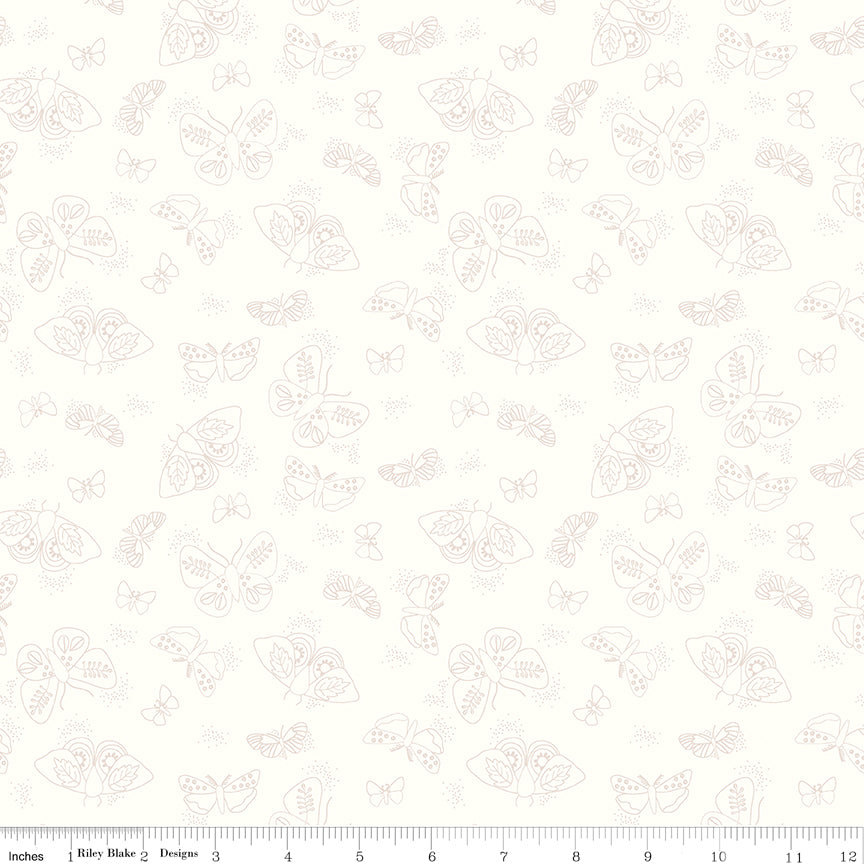 Riley Blake - Citrus & Mint Designs - Hush Hush - Flutter