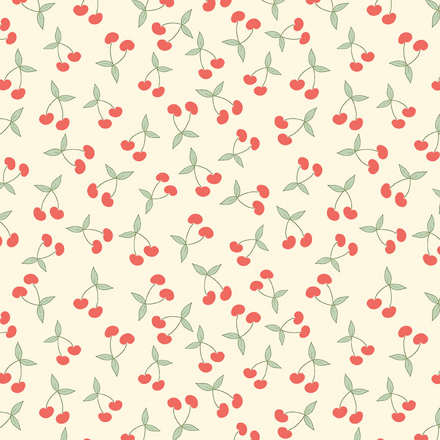 Riley Blake - Lauren Brewer Design - Reflections - Cherry Berry - Parchment
