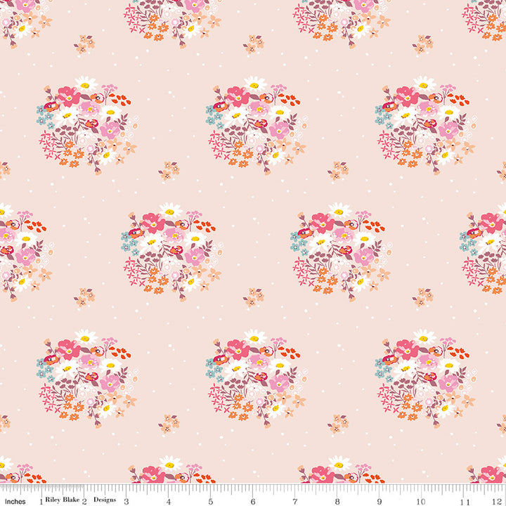 Riley Blake - MinkiKim - Misty Morning - Bouquets - Blush