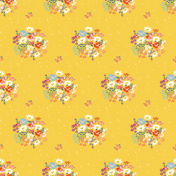 Riley Blake - MinkiKim - Misty Morning - Bouquets - Dandelion
