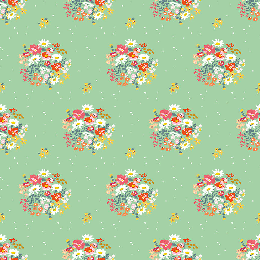 Riley Blake - MinkiKim - Misty Morning - Bouquets - Sweet Pea