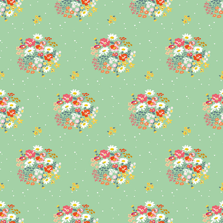 Riley Blake - MinkiKim - Misty Morning - Bouquets - Sweet Pea