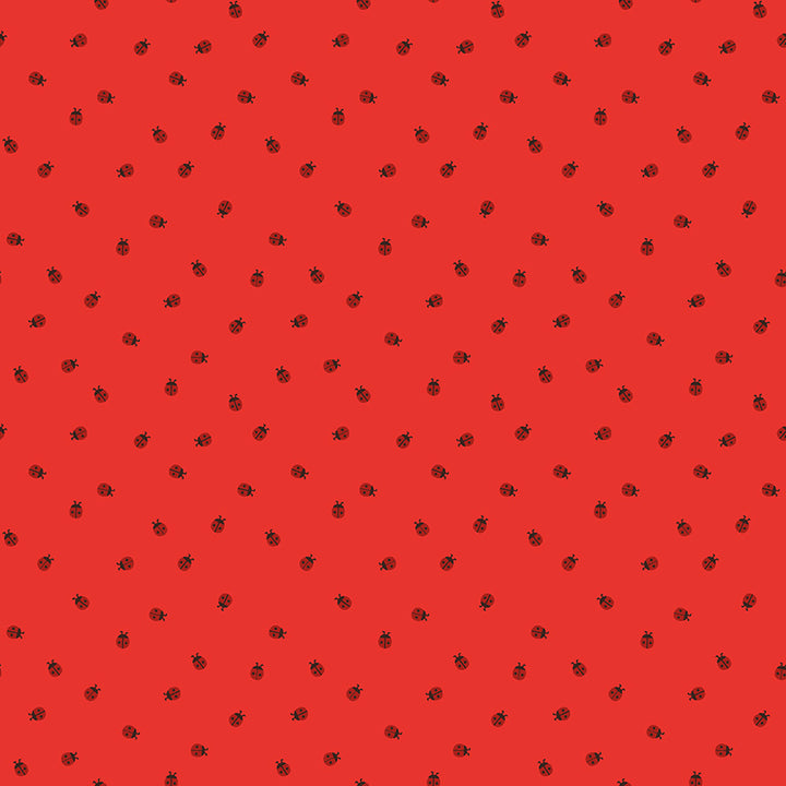 Riley Blake - Red Hot - Citrus + Mint Designs - Ladybugs - Red