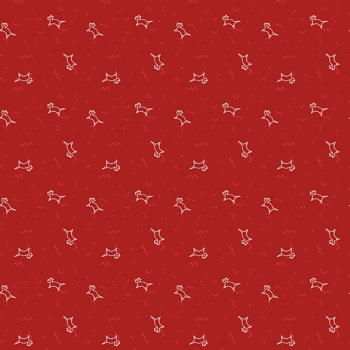 Riley Blake - Red Hot - Jedi Craft Girl - Cool Cats - Red