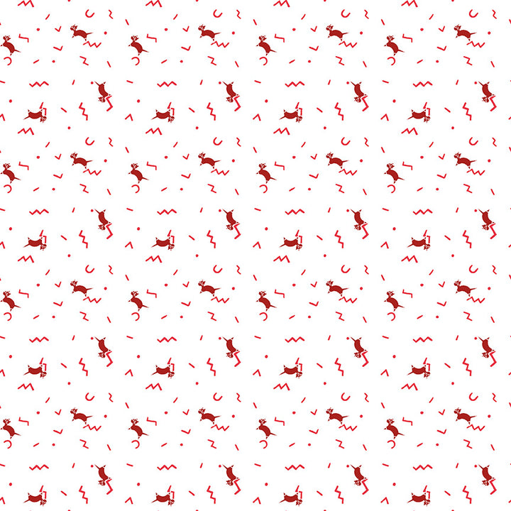 Riley Blake - Red Hot - Jedi Craft Girl - Cool Cats - White