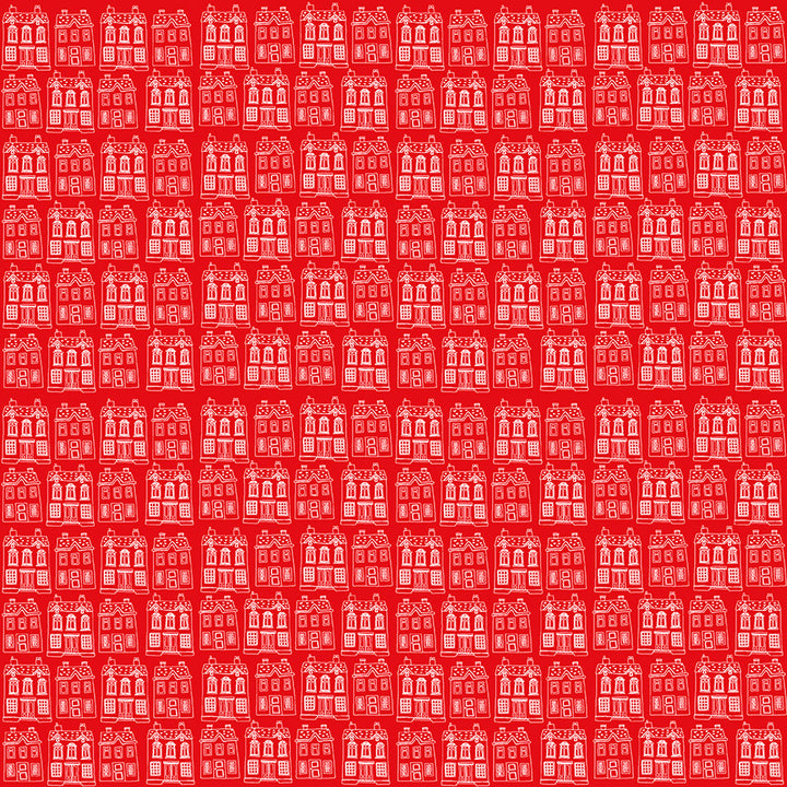 Riley Blake - Red Hot - Simple Simon & Co. - Houses - Red