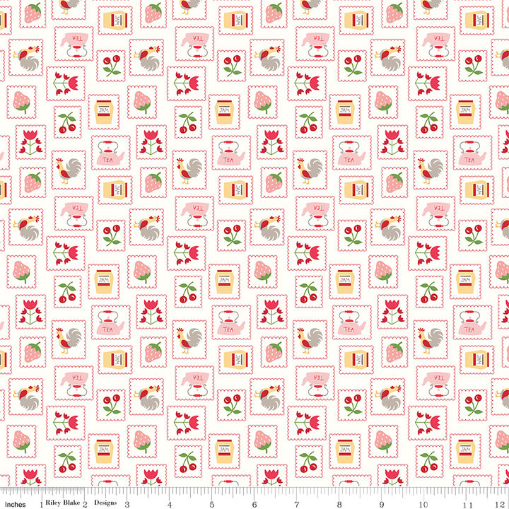 Riley Blake - Lori Holt- Cook Book - Stamps - Red