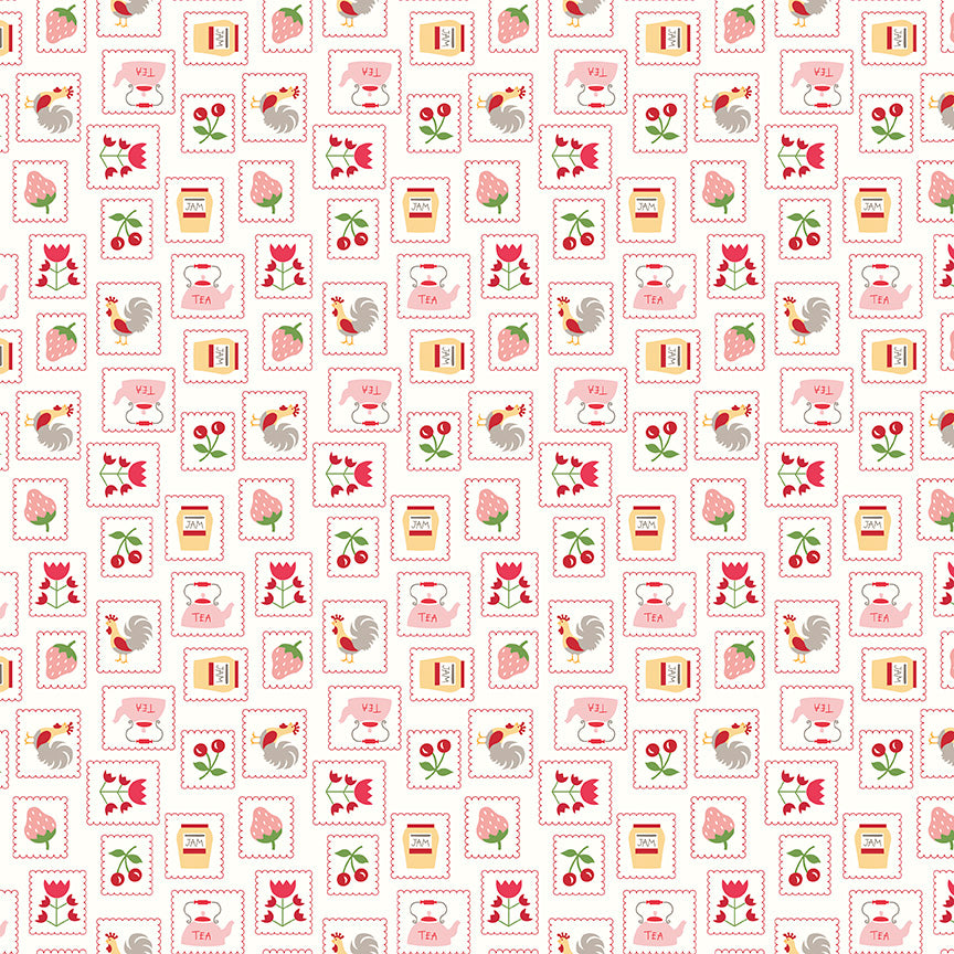 Riley Blake - Lori Holt- Cook Book - Stamps - Red