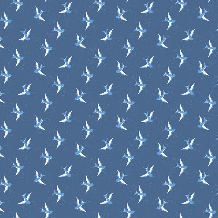 Riley Blake - Christopher Thompson - Blue Jean - Bird - Denim
