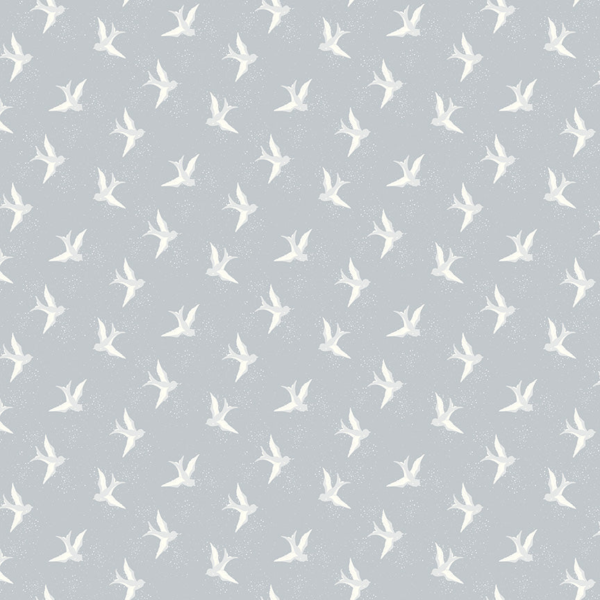 Riley Blake - Christopher Thompson - Blue Jean - Bird - Gray