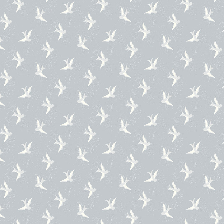 Riley Blake - Christopher Thompson - Blue Jean - Bird - Gray